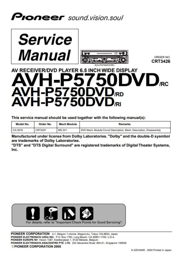 AVH-P5750DVD, CX-3078_CRT3426_CRT3257